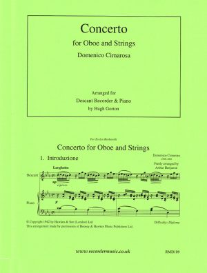 Concerto for Oboe and Strings, Cimarosa