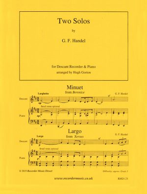 Two Solos, G.F. Handel