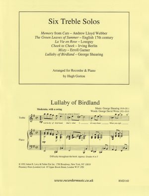 6 Treble Solos, Various Composers