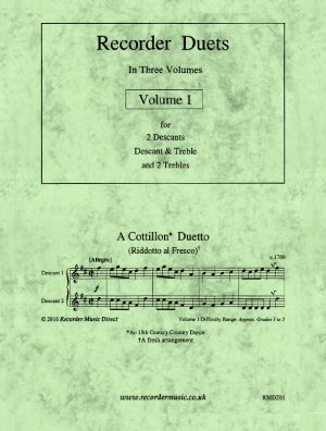 Recorder Duets In Three Volumes – Vol 1, Various Composers