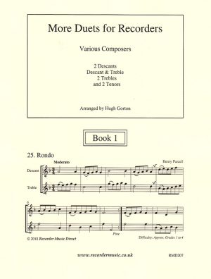 More Duets for Recorders – Book 1, Various Composers