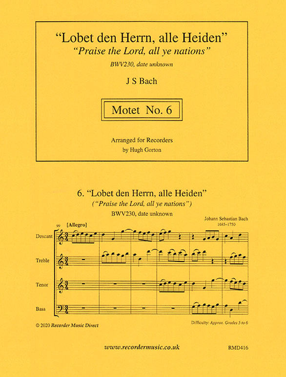 Motet No. 6, J.S. Bach