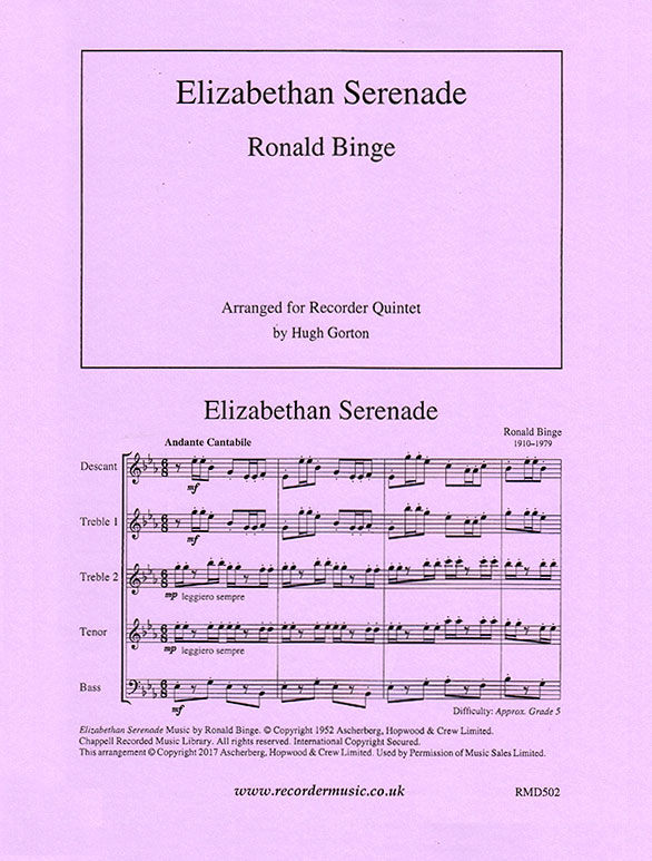Elizabethan Serenade, Ronald Binge