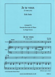 Je te veux, Erik Satie