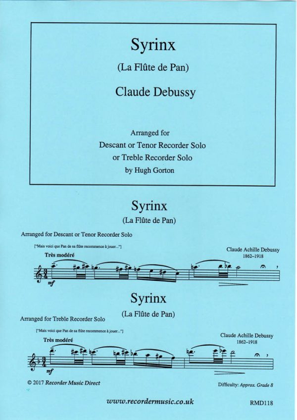 Syrinx, Debussy